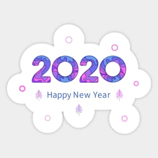 Happy New Year 2020 gift New Years Eve Day Party Gift T-Shirt Sticker